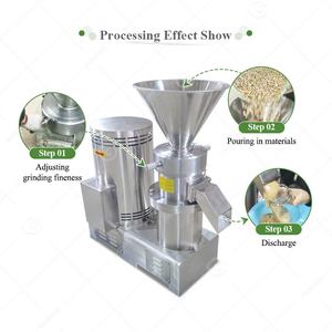 Mini-usine de fabrication alimentaire industrielle 15 kW 80 kW Broyeur colloïdal vertical pour beurre de cacahuète, confiture, <span class=keywords><strong>moutarde</strong></span> - Product Image 4