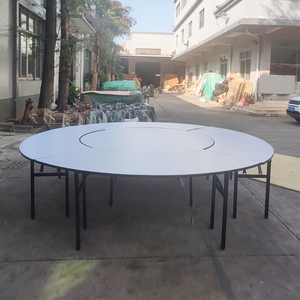 Table de banquet ronde pliante moderne en PVC style ferme W-93 à prix réduit pour événements, hôtels et restaurants - Product Image 5