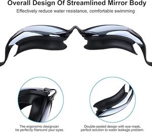 Gafas de natación ópticas graduadas al por mayor de altas ventas, gafas Anti-UV con tapón para los oídos de Surf, accesorios para nadar - Product Image 5