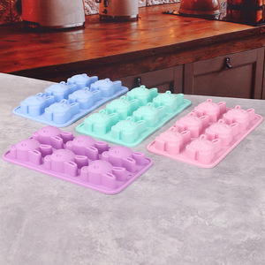 Bunny Cake Mold 6 Holes <b>Silicone</b> <b>Baking</b> Chocolate Mold For Easter Desserts - Product Image 2