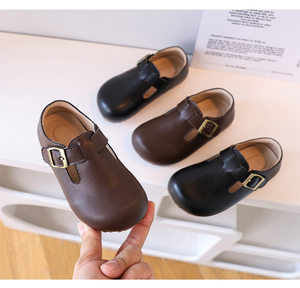 Children's Birken New Garden Trend Leather Shoes Unisex Dress Flat Bottom <b>Clogs</b> Soft Single Casual Children <b>Clogs</b> Shoes - Product Image 1