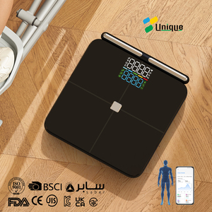 Độc đáo lớn va Màn hình 8 điện cực thành phần phân tích chuyên nghiệp kỹ thuật số BMI quy mô kiểm soát bởi Bluetooth cơ thể chất béo quy mô - Product Image 1