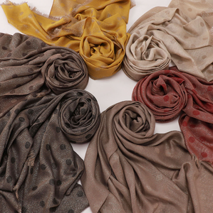 Polyester Dupatta Ponchos En Flores For Women Prayer Mat Fabric Shawl Silk Premium Hijab <b>Set</b> Printed Headwraps Rhinestone Turban - Product Image 4