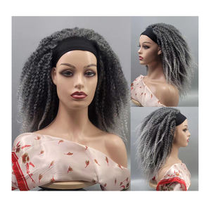 Marley <span class=keywords><strong>Afro</strong></span> Kinky Twist <span class=keywords><strong>cheveux</strong></span> bandeau perruque Marley Crochet <span class=keywords><strong>cheveux</strong></span> écharpe perruques synthétique tressage <span class=keywords><strong>cheveux</strong></span> perruque avec bandeau - Product Image 6