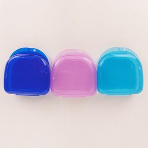 Denture <b>Case</b> With Holes <b>Retainer</b> Storage Box Portable Orthodontic Holder For Home And Commercial Use Multi Color Available - Product Image 2