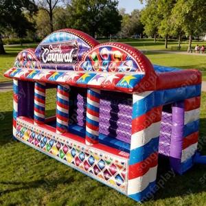 <span class=keywords><strong>Grand</strong></span> stand gonflable de carnaval, tente de jeu de carnaval pour événements, château gonflable, équipement de jeux souples, parc de trampolines - Product Image 4