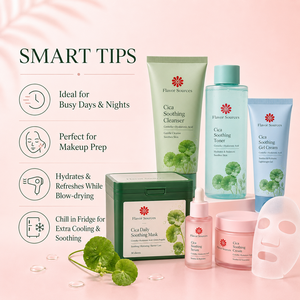 Maschera Viso Idratante Quotidiana Lenitiva con Centella Asiatica e Acido Ialuronico, Calmante Istantaneo, Fragranza di Rosa - Product Image 4