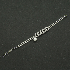 Trendy Male Trendy Female Titanium Steel Pearl Simple <b>Bracelet</b> <b>Bracelet</b> Accessories Tanjing - Product Image 3