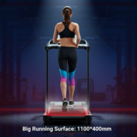 Tapis roulant avec test de fréquence cardiaque manuel pour une utilisation à domicile, exercice cardio, tapis roulant électrique