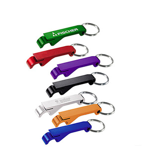 Hình bầu dục hợp kim nhôm mở bia Móc chìa khóa kim loại mở chai với dây buộc ngắn - Product Image 5