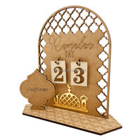 Calendrier du Ramadan en bois, nouveau design 2026, compte à rebours de 30 jours, décoration islamique pour la maison, calendrier de l'Avent du Ramadan
