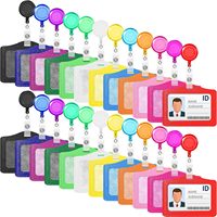 Porte-badge rétractable pour infirmière et médecin, avec étui pour carte nominative, clip d'identification médical tendance et protège-cartes de crédit – Offre Spéciale
