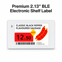 Label Harga Elektronik E-Ink 2,13 Inci, Layar ESL Digital Hemat Daya BLE, Perekat Magnetik untuk Toko Ritel Pintar dan Buffet