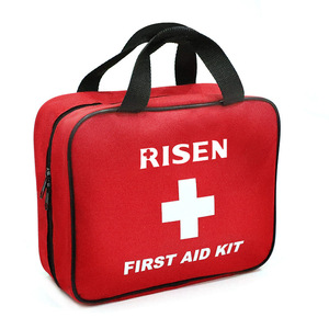 Bolsa médica de tela Oxford, botiquín de primeros auxilios portátil rojo, almacenamiento para acampar al aire libre, uso doméstico, correa doble - Product Image 4