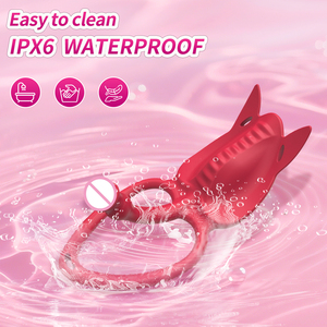Vibratore Indossabile Femminile con Controllo Remoto <span class=keywords><strong>APP</strong></span>, 9 Vibrazioni, Anello Vibrante per Pene, Stimolatore Punto G e Clitoride, Giocattoli Sessuali per Donne e Uomini - Product Image 6