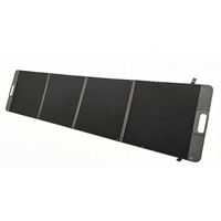 Panneau solaire pliable ETFE haute efficacité 200W pour station d'alimentation portable, chargeur solaire étanche IP67 avec béquilles pour camping-car