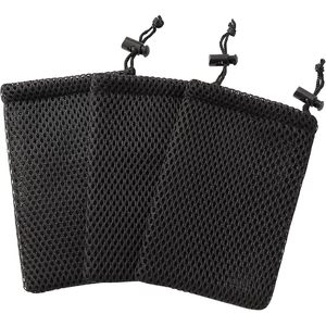 Uxcell Nylon Mesh <b>Drawstring</b> <b>Bag</b> 5 X 3.5 Inch <b>Small</b> Storage Pouch For Electronics Keys Jewelry Portable - Product Image 1