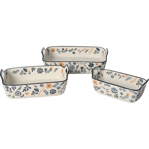 Durable Eco Friendly can be customized pattern <strong>baking</strong> rectangular <strong>baking</strong> <strong>tray</strong> bread ceramic <strong>baking</strong> <strong>tray</strong> <strong>set</strong> - Product Image 2