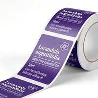 Autocollant BOPP mat personnalisé avec impression de logo privé, étiquette cosmétique, étiquettes imperméables pour produits de bain, marque de premier plan PT