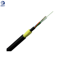 Câble ADSS 24 fibres G.652D, câble à fibres optiques aérien autoportant entièrement diélectrique, extérieur, monomode 24B1