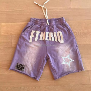 Pantaloni da Jogger con orlo grezzo in cotone francese sbiadito al sole per pantaloni da uomo - Product Image 4