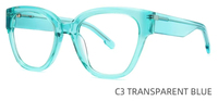 Chenxi VA5513 Vente en gros de lunettes de lecture carrées en acétate faites à la main, montures optiques sur mesure, lunettes de myopie
