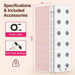 Painel de Luz Terapêutica Bonliter 7 Comprimentos de Onda 4725W com 945 LEDs de Chip Duplo Azul+Vermelho+NIR para Alívio da Dor, Sauna, SPA e Uso Doméstico - Product Image 5