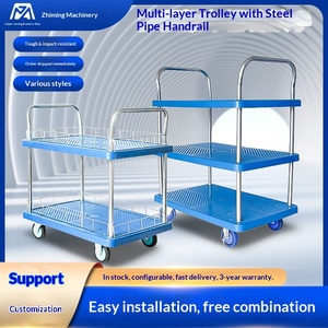 Chariot d'atelier mobile double couche multifonctionnel à roulettes silencieuses pour outils – Vente directe usine - Product Image 1