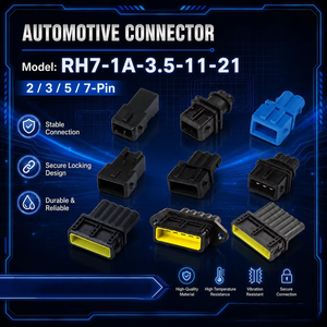Conector Eléctrico Impermeable de 2, 3, 5 y 7 Pines, Macho y Hembra, TE AMP 881739-1, Arnés de Cables para Autos - Product Image 1