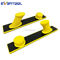 EVERTOOL Bloc de ponçage manuel sans poussière 390*70mm, tampon de ponçage manuel, outil abrasif pour le ponçage automobile, du bois et du métal