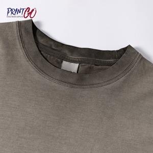 T-shirt Homme Personnalisé Coupe Boxy Imprimé Coton Lourd Streetwear Oversize Épaules Tombantes Impression DTG - Product Image 6