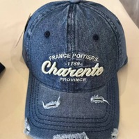 Gorra de Béisbol de 6 Paneles de Mezclilla Lavada con PVC, a la Moda, con Bordado, Unisex, para Verano, Combinable con Todo