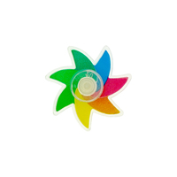Mainan fidget spinner kincir angin plastik warna-warni murah untuk anak-anak, pereda stres, dan mainan kejutan
