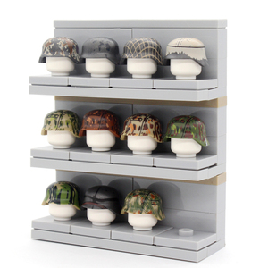 หมวกกันน็อคลายพรางทหารเยอรมัน WW2บล็อกตัวต่อขนาดเล็กทหารสำหรับสงครามฤดูหนาว - Product Image 1