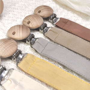 Vente en gros de attache-tétine personnalisée en tissu coton pour garçon et fille pour bébé - Product Image 3