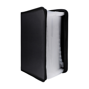 Carpeta de archivos en expansión A4 más nueva, organizador de acordeón de protección interior de transparencia portátil, bolsa segura de archivos ignífugos - Product Image 1
