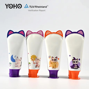 <span class=keywords><strong>Tube</strong></span> de dentifrice personnalisé en gros avec capuchon oreilles de chat, <span class=keywords><strong>tube</strong></span> cosmétique ABL 60ml/80ml au design amusant - Product Image 1