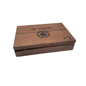Caja de regalo de madera maciza rectangular de 70 mm con cerradura para embalaje de regalos y manualidades - Product Image 4