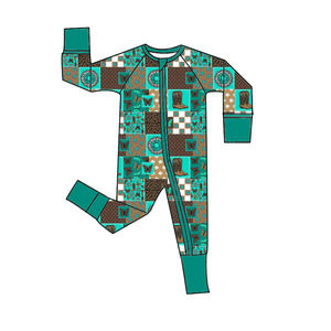 Baju Tidur Bayi Bambu Lengan Panjang Model Zippy, Romper Bayi Bambu Zippy - Product Image 4