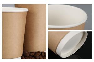 Vasos de Papel Desechables al por Mayor, Productos Únicos y Coloridos, Vasos de Espuma de Pared Simple para Bebidas Calientes, Vasos de Papel Kraft para Café - Product Image 5