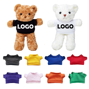 Bán Buôn Giá Rẻ Giá Quà Tặng Khuyến Mãi Dễ Thương Thú Nhồi Bông Gấu Sang Trọng Biểu Tượng Tùy Chỉnh Sang Trọng Gấu Bông Với Áo Sơ Mi Màu Đen - Product Image 5
