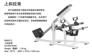 Rangée de levier d'équipement de gymnastique de haute qualité pour machine de musculation de gymnastique rangée de levier RELOADED nouvelle conception Offre Spéciale - Product Image 6