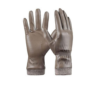 Guantes de Cuero Genuino Cómodos de Último Diseño, Impermeables, Cálidos para Invierno, Guantes de Moda para Uso Casual, Disponibles en MOQ Bajo - Product Image 6
