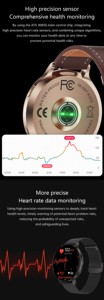 Reloj Inteligente KM100 Ultrafino con Pantalla AMOLED de 1.75'' para Hombre, Triple Correa, Llamadas por Bluetooth, Más de 150 Modos Deportivos, Resistente al Agua IP67, 2026 - Product Image 4