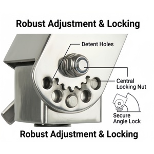 MB042 Fold Down Antenna Mounting Fold Down Antenna Mount <b>Bracket</b> Quick Release for 4x4 Offroad Vehicles UHF Radio Antenna Holder - Product Image 5