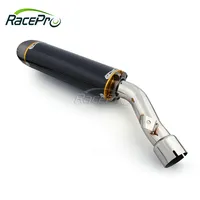 RACEPRO-silenciador de fibra de carbono para motocicleta, tubo de escape antideslizante para Yamaha FZ1, Fazer, FZS1000S (2006-2011)