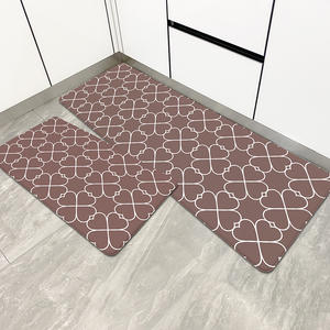 Tapis antidérapant en pvc <span class=keywords><strong>2</strong></span> pièces anti-fatigue Comfort PVC Leather Heavy Duty Standing Mats Tapis de cuisine en PVC - Product Image 1