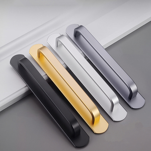 No-Drill Thickened Glass Aluminum Alloy Handles for Kitchen Cupboard &amp; Wardrobe Bedroom Dresser Hotel Exterior - Product Image 1