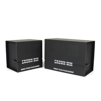 Boîte d'échantillons de parfum en carton rigide personnalisée en gros avec insert en éponge gaufrée pour le rangement de produits de beauté