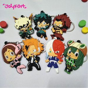 Porte-clés en PVC souple double face avec 7 designs pour les fans de l'anime <span class=keywords><strong>My</strong></span> Hero Academia en cadeau - Product Image 1